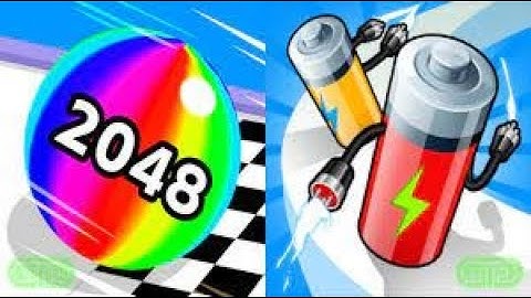 Ball Run 2048 VS Battery Run 3D