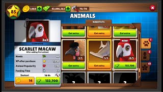 Zoo Life:Animal Park Game# 107  NewAnimal Scarlet Macaw screenshot 5