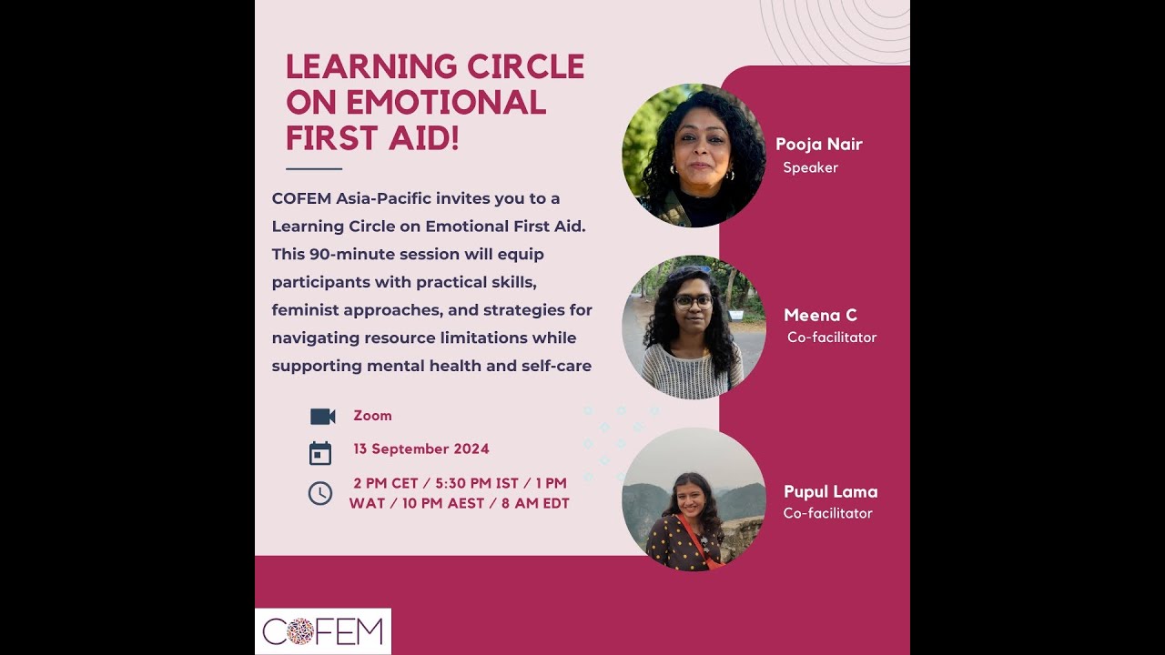 Emotional First Aid Learning Circle - YouTube