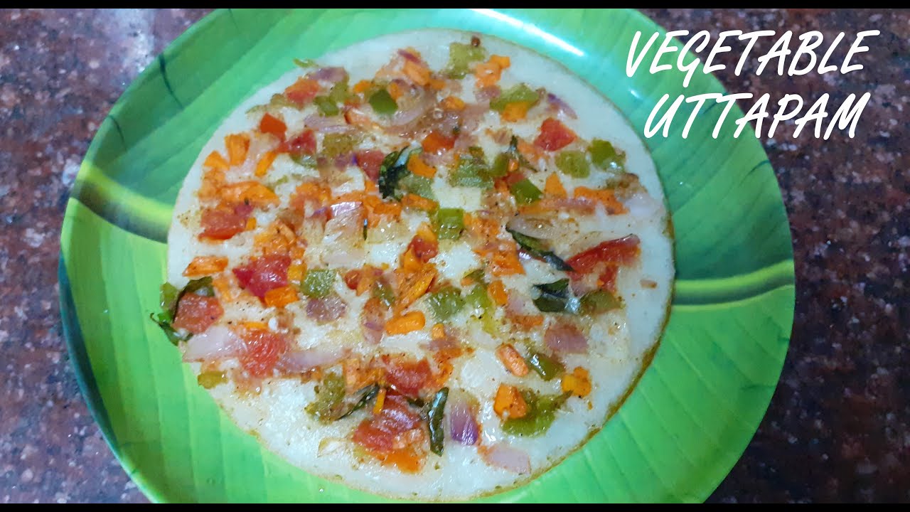 VEG UTTAPAM RECIPE VEGETABLE UTTAPAM RECIPE LEFTOVER IDLI/DOSA