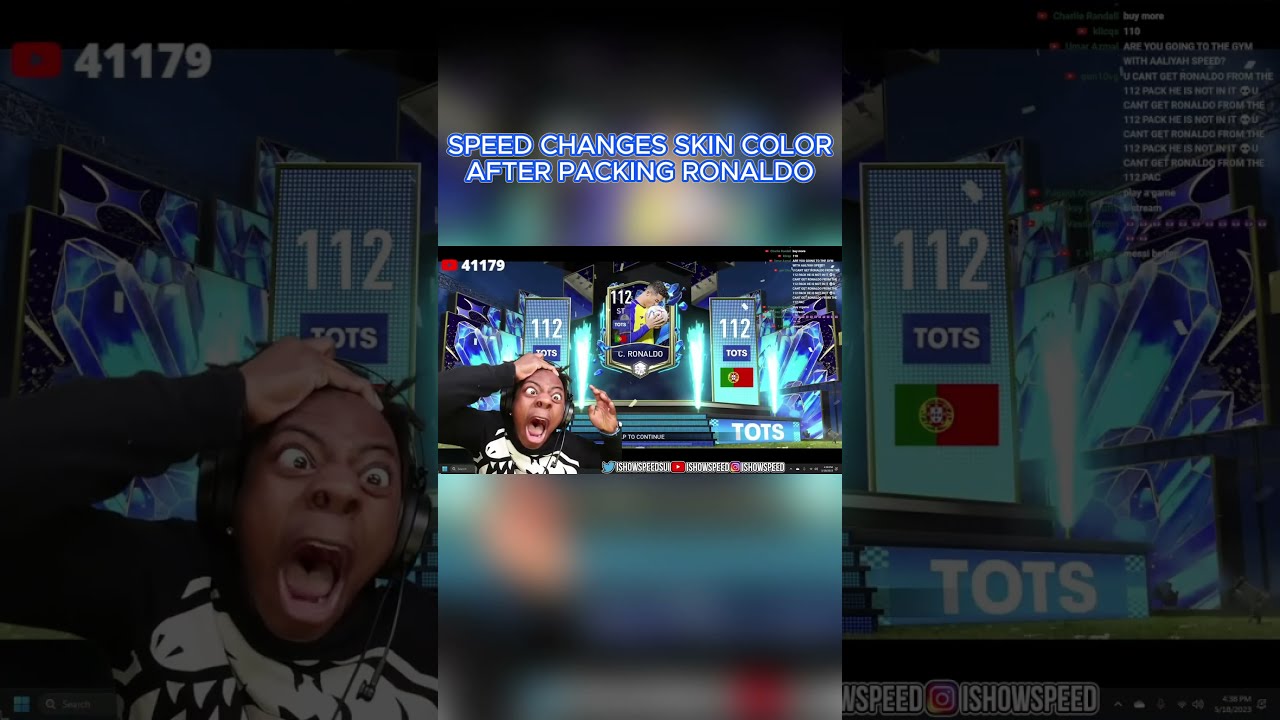 IShowSpeed CHANGED SKIN COLOR AFTER PACKING RONALDO