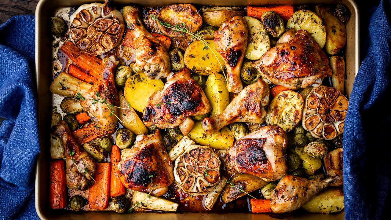 The Easiest Fall Chicken Dinner You Will Ever Make - YouTube