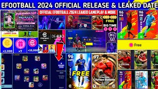 efootball 2024 Mobile Official Release Date | Leaked Date In efootball 2024 Mobile | Pes 2024 mobile