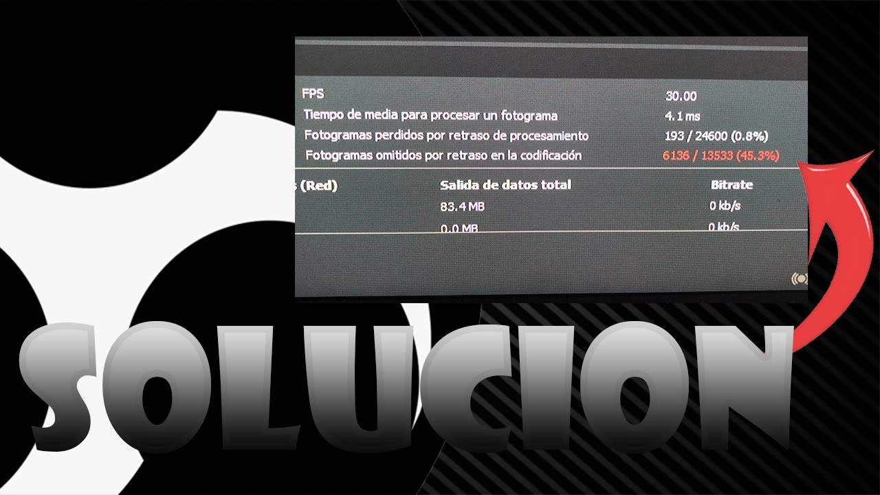 Solucionar Error OBS Fotogramas Omitidos Por Retraso En La Codificaci n