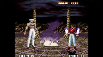 Orochi vs Orochi Chris,Orochi Shermie,Orochi Yashiro (Hidden Boss) KOF97