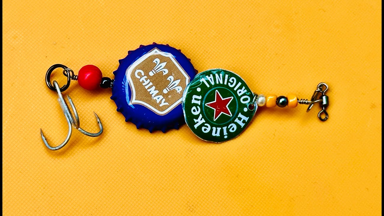 Bottle cap lure (5) YouTube