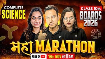 Class 10 Full Science Marathon 2025 | Science Full Revision + PYQs + MCQs 🎉
