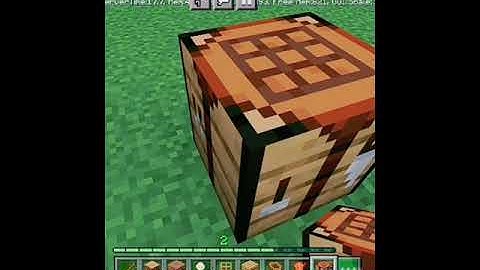 HOW TO MAKE CRAFTING TABLE IN MINECRAFT #MINECRAFT #SHORTS