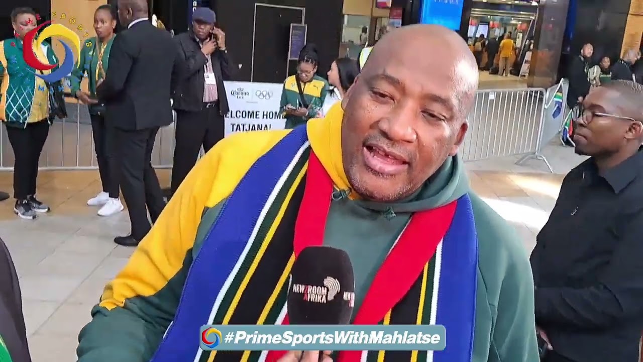 Minister of Sport Gayton Mckenzie welcomes Tatjana Smith and promise more medals at next Olympics.