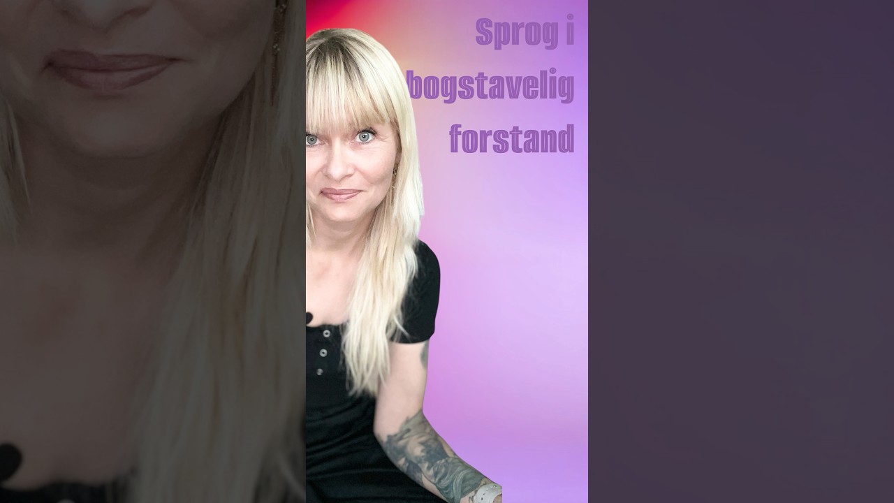 Sprog i bogstavelig forstand