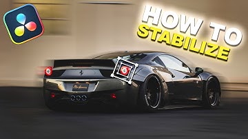 How To STABILIZE Your Clips - DaVinci Resolve