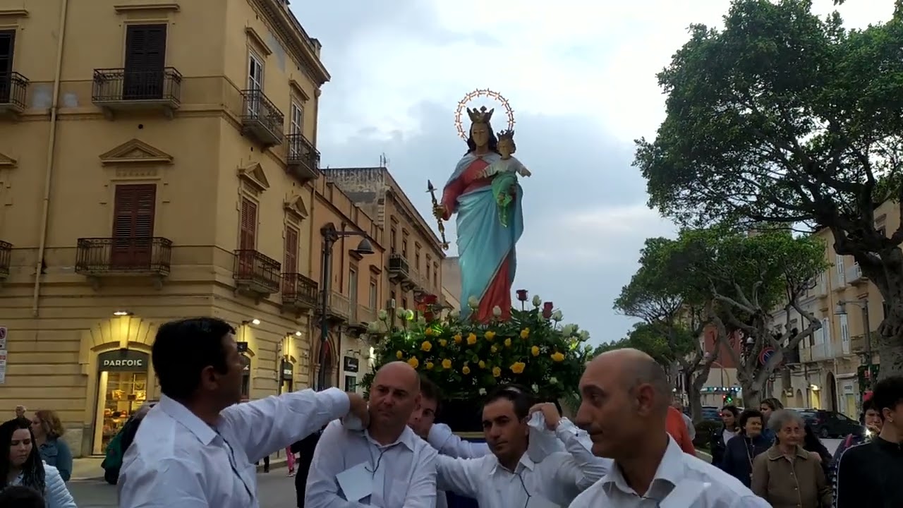 Processione della Madonna Maria Ausiliatrice di Trapani 24 Maggio 2023