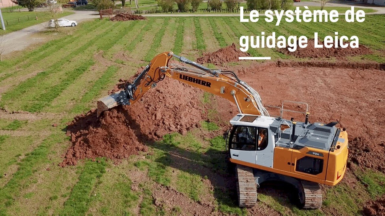 Le système de guidage machine « Leica designed for Liebherr »