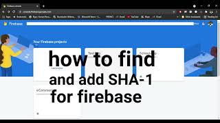 How to find SHA1 and add for firebase??!! screenshot 5