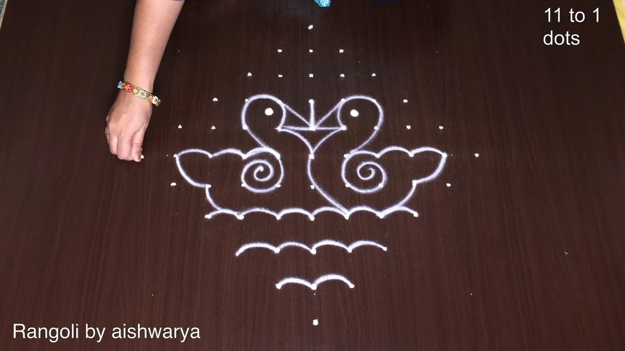 Small Birds Rangoli 11×1 Festival