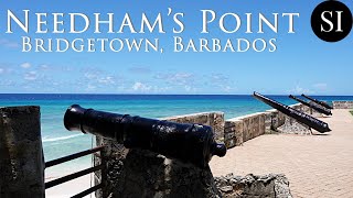 Needham&#39;s Point | Bridgetown, Barbados 🇧🇧| Fort and Beach | Relaxing Sounds of Ocean Waves | 4K