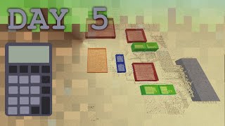 Building a Calculator in Minecraft : Day 5