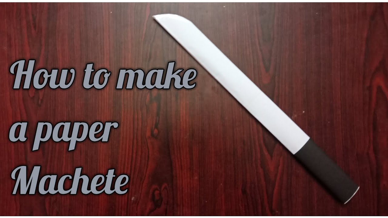 How to make a paper Machete YouTube