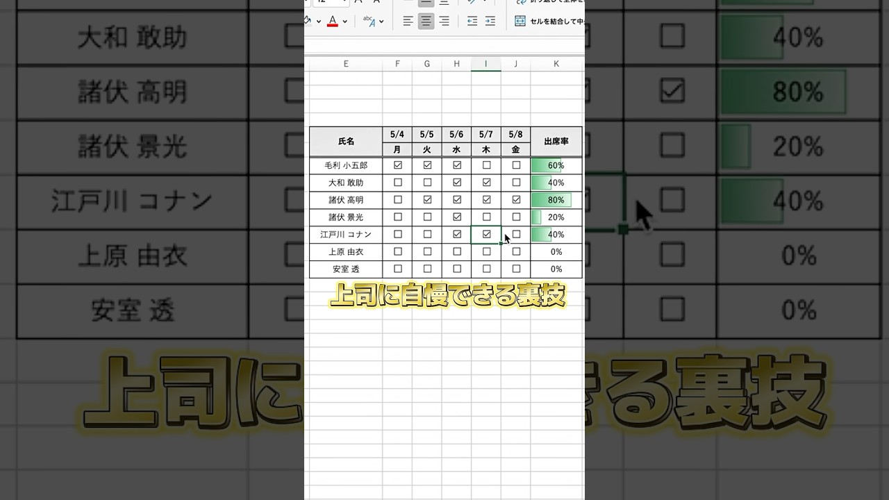 Mischievous Trick] Even Excel beginners can do it! Magical setting 
