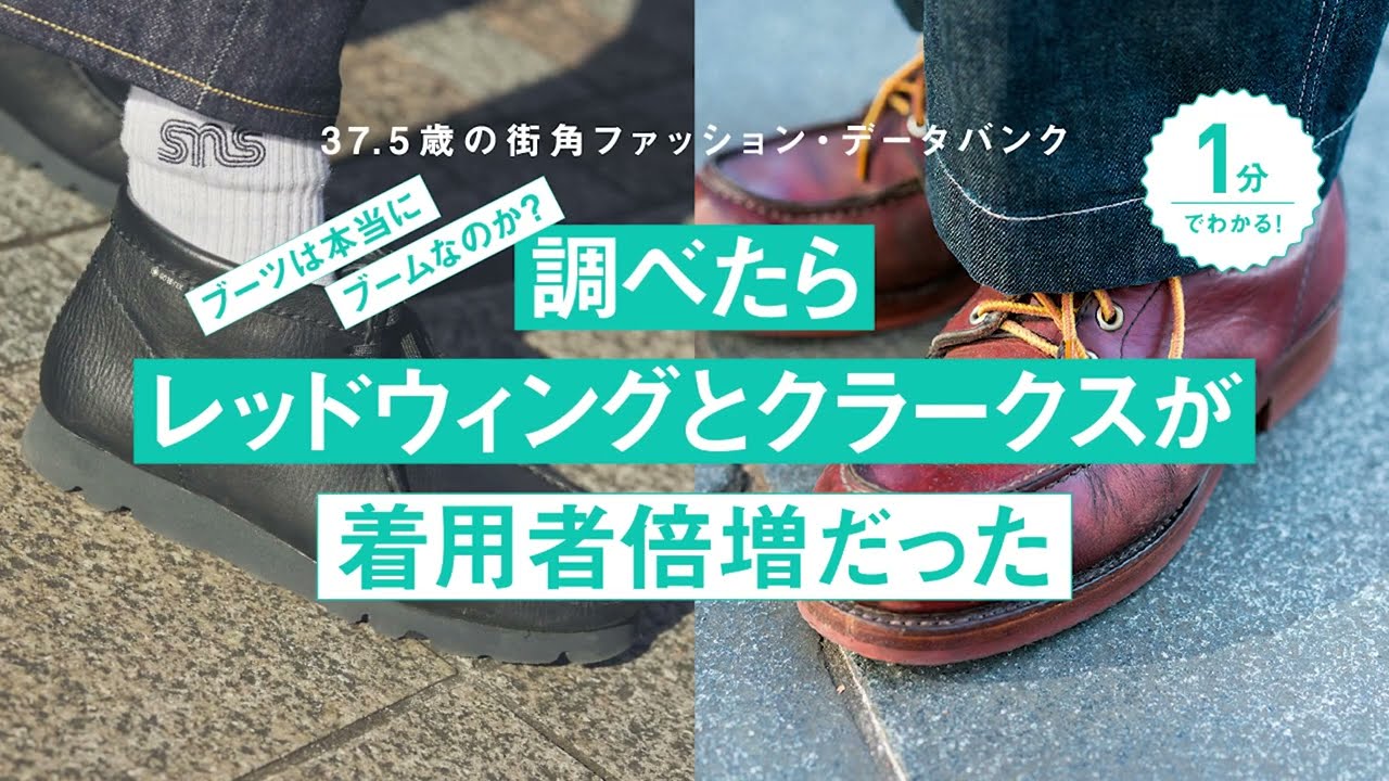 2022メンズブーツトレンド】レッドウィングとクラークスが着用者倍増