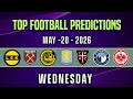 ✅ Football Predictions Today | Wednesday May 20th |Europa League + Saudi League | Over 2.5 & BTTS