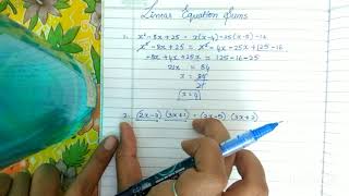 Theory Of Equations ✷Linear equations✷ (Part 2) 1sem BBA || QMB ||