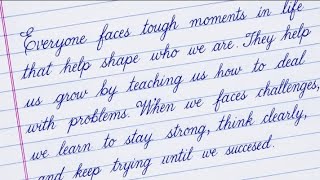 Improve Handwriting Practice Cursive Writing One Page Writing Practice for Beginners