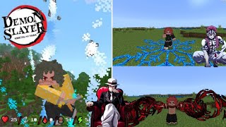 New Demon Slayer Addon V2 Season 4 Is Crazy! | kimetsu no yaiba Addon/mod Minecraft PE! (1.20.40)