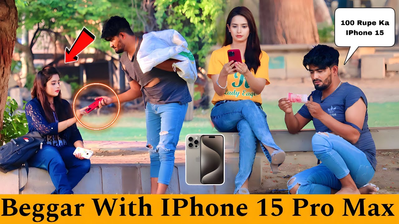 Beggar With IPhone 15 PRO MAX Prank @OverDose_TV_Official - YouTube