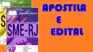 Concurso SME RJ 2016 Professor de Ensino Fundamental Anos Iniciais