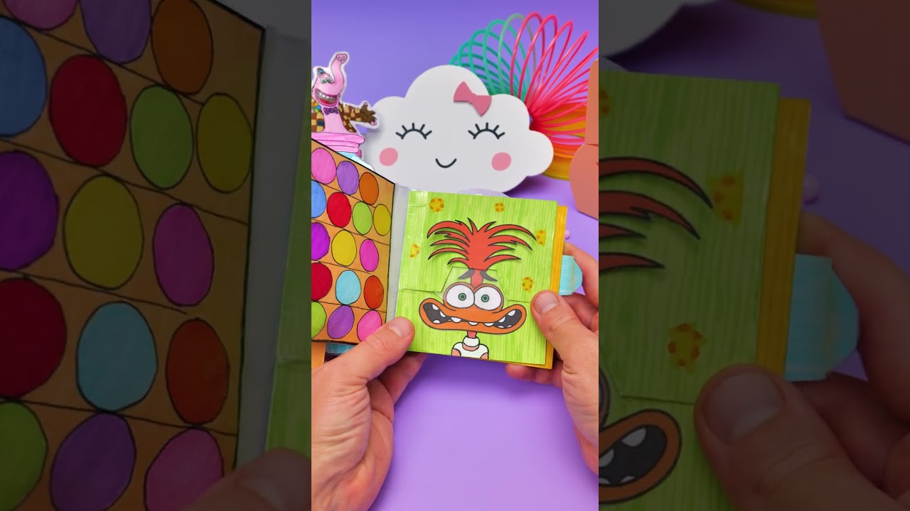 🌈✨ Crafting Emotions: DIY Inside Out Quiet Book Adventure! 