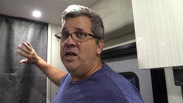 A simple privacy curtain for our RV cab plus a couple of other items we added.