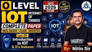 🚀 O Level Crash Course || IoT || Introduction to IOT💻 || Lec - 01 || BY - NITIN SIR