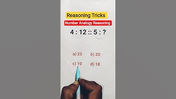 Logical Reasoning Tricks/ Reasoning Concept And Tricks/ #youtubeshorts #reasoning #shorts #ssc #quiz
