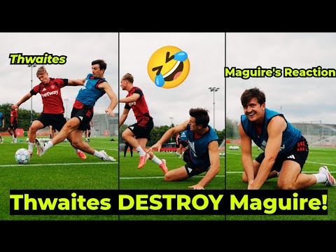 Moment Jim Thwaites DESTROYED Maguire in Training ahead of PSG SHOCKS Everyone, Maguire's Reaction 🤣