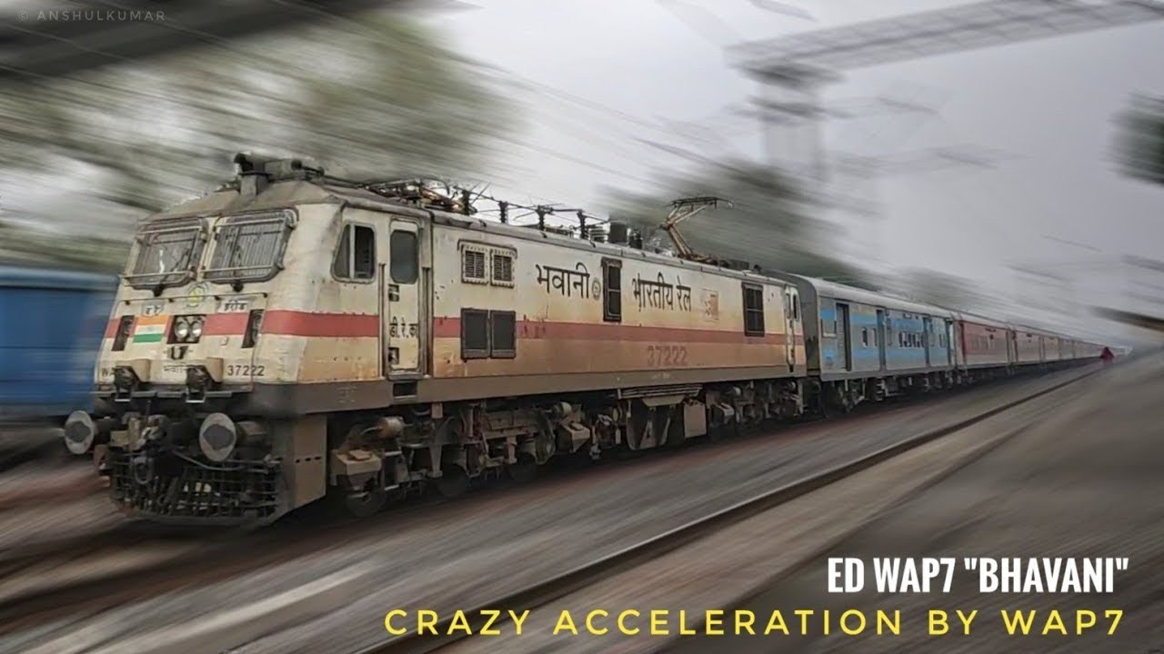 65A High Speed RAJDHANI EXPRESS Train HIGH SPEED Railway 32 | Duranto Express Train Video