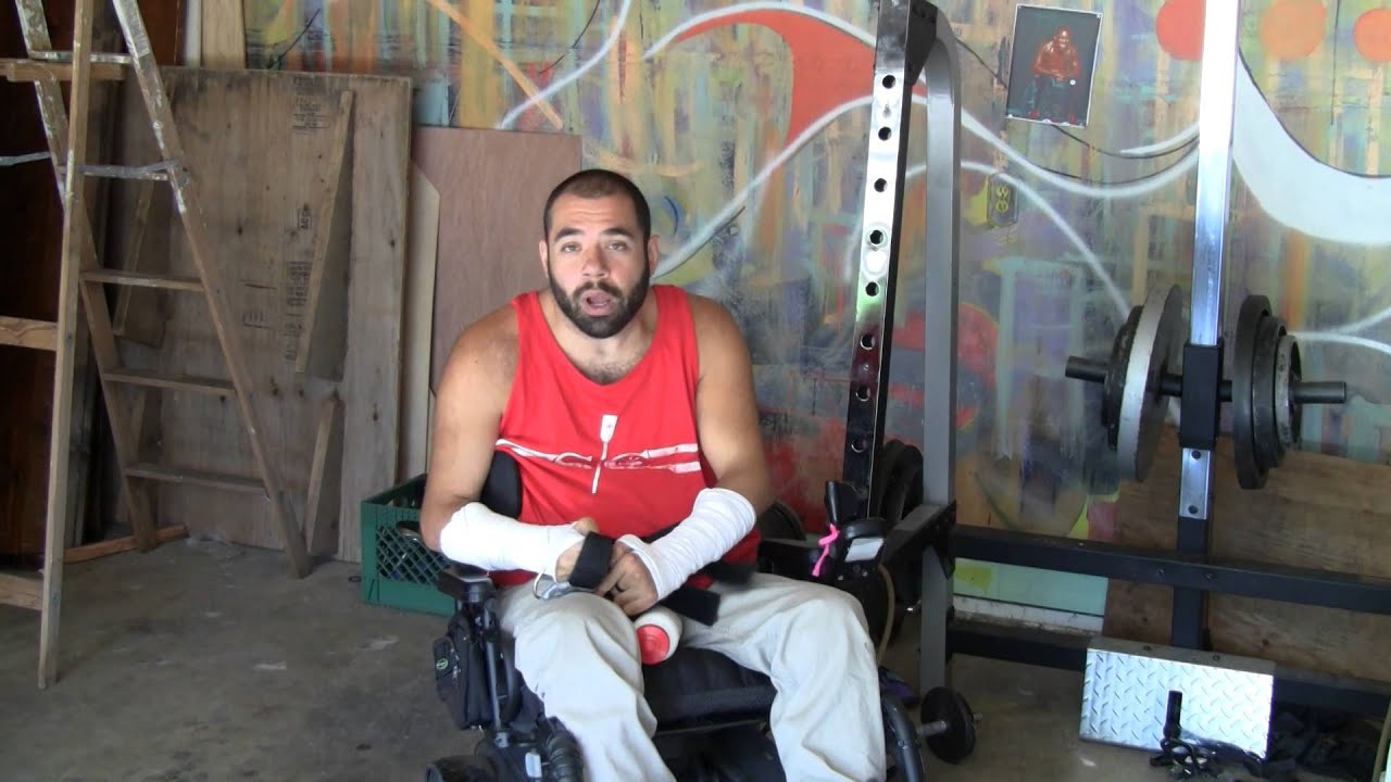 Quadriplegic Workout My home gym YouTube