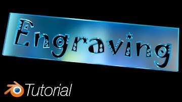 [3.6] Blender Tutorial: 3D Text Engraving, Simple Method