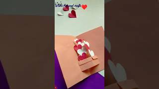 easy way to make anniversary card/love Card ideas /Wishi Art and craft