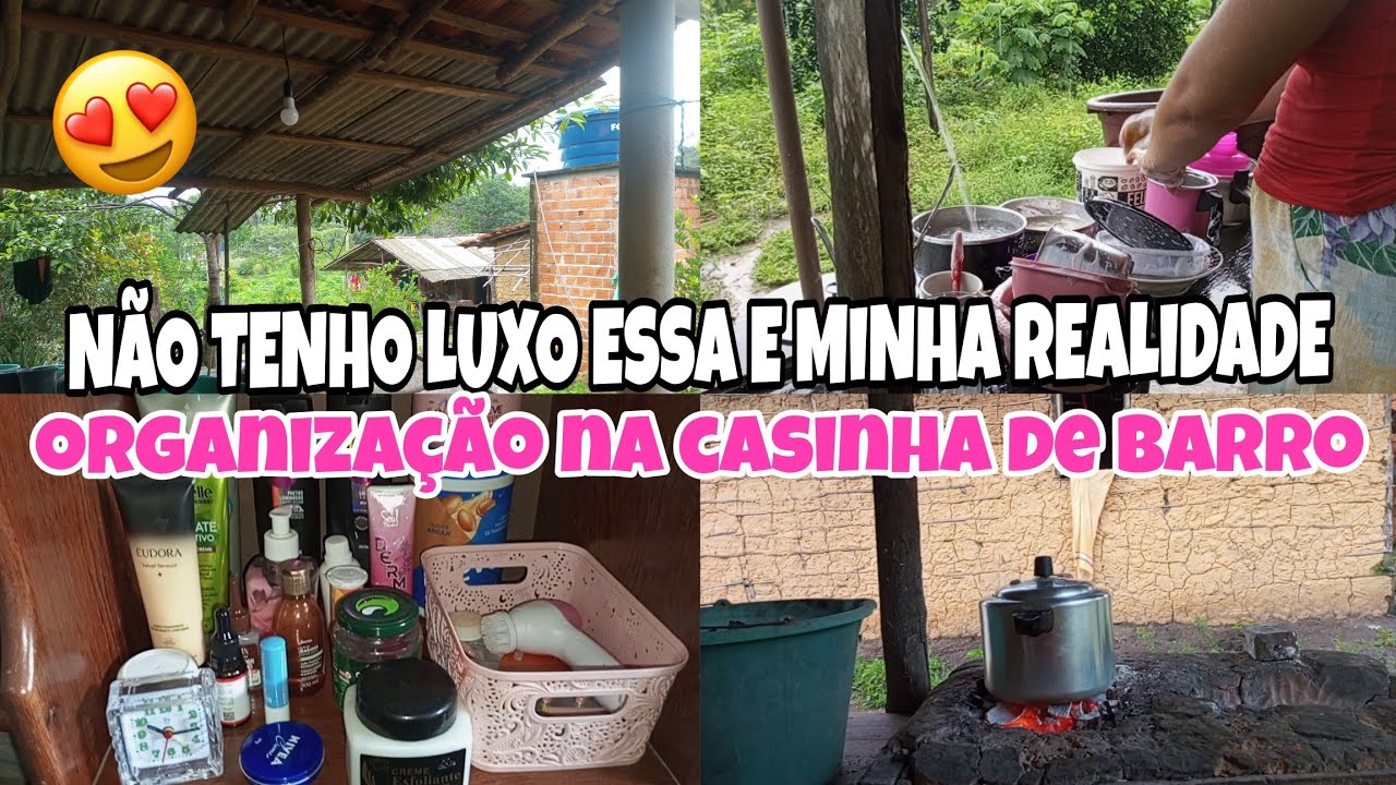 ORGANIZANDO MINHA CASA SIMPLES DE BARRO |MORANDO NO INTERIOR DO PARÁ 