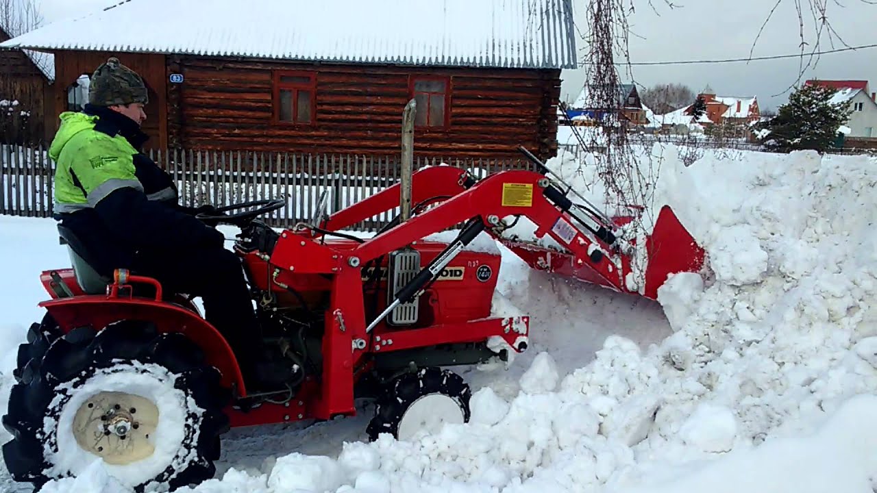 Мини тракторы с ковшом