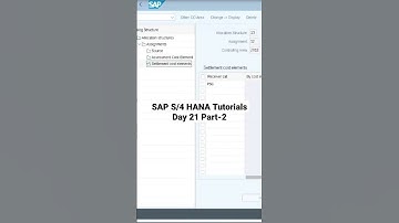 SAP S/4 HANA Complete Tutorials Day 21 Part-2 #saps4hana #yt #sapmodules