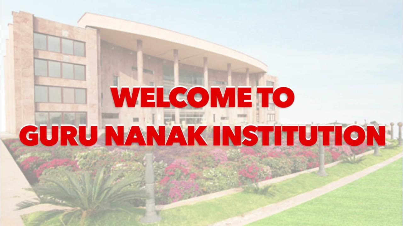 Aerial view and campus tour of Guru Nanak Institutions YouTube