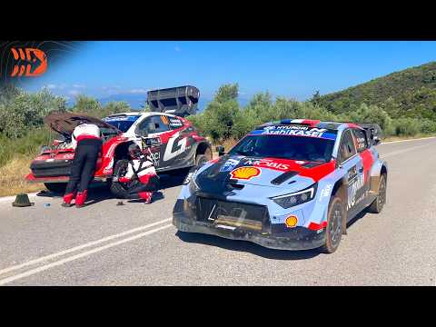 INTENSE Fight for Win 🏆 Sunday Start Interviews at WRC Acropolis Rally Greece 