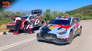 INTENSE Fight for Win 🏆 Sunday Start Interviews at WRC Acropolis Rally Greece 