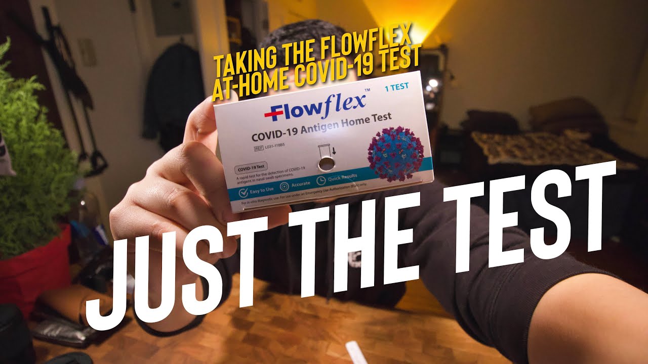Taking Flowflex AtHome Covid19 Test YouTube