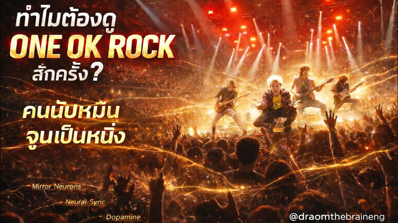 ทำไมต้องดู ONE OK ROCK สักครั้ง? วิเคราะห์กลไกสมองที่ทำให้คนนับหมื่นจูนคลื่นเป็นหนึ่งเดียว