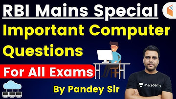 9:00 PM - RBI Assistant 2020 (Mains) Special | CS by Pandey Sir | Important Computer Questions