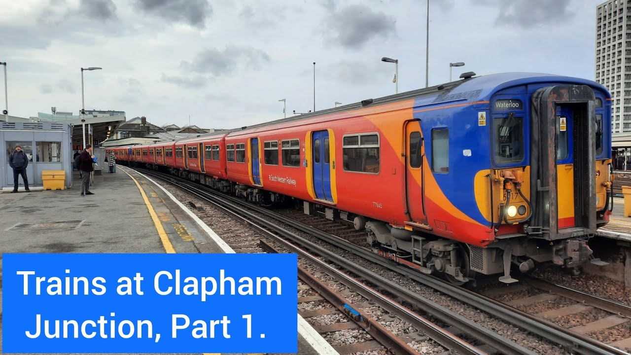 Trains at Clapham Junction, SWML & BML, 12/2/22. Part 1.