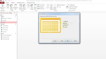 Form Wizard in Access